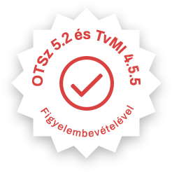 OTSZ 5.2 és TvMI 4.5.5 megfelelőség