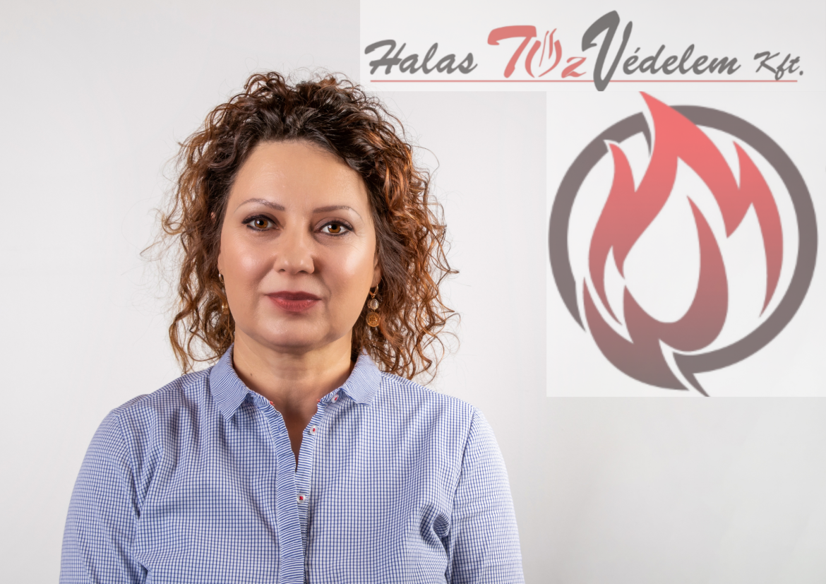 Szabó Mónika, a Halas Tűzvédelem Kft. ügyvezetője