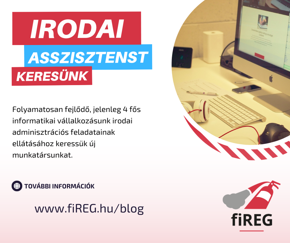 Irodai asszisztenst keresünk csapatunkba
